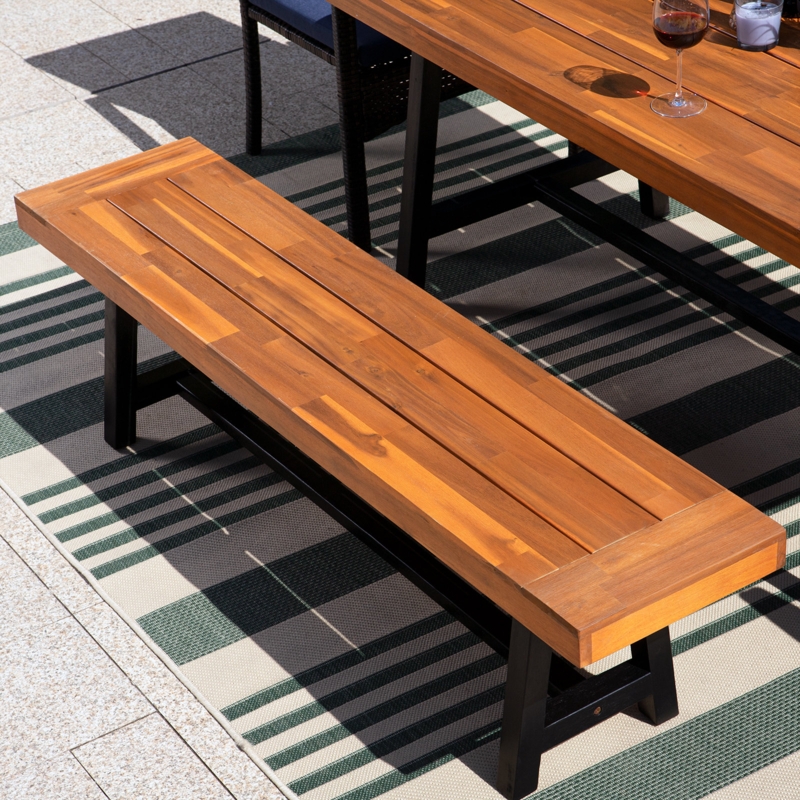 Mcgahan Acacia Outdoor Bench
