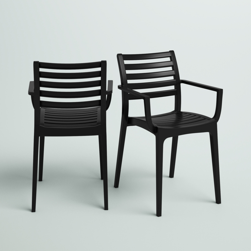 Melissus Stacking Patio Dining Armchair
