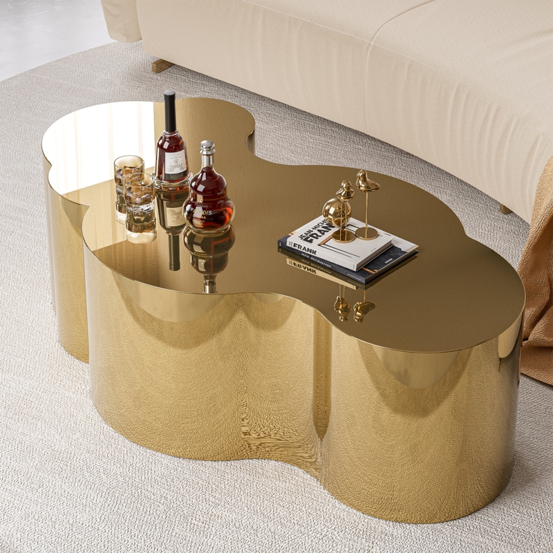 Marble And Gold Coffee Table