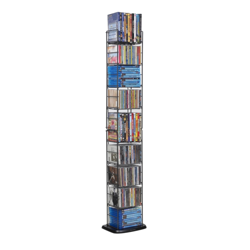 Metal 52.25'' H Wire Rack Media Storage