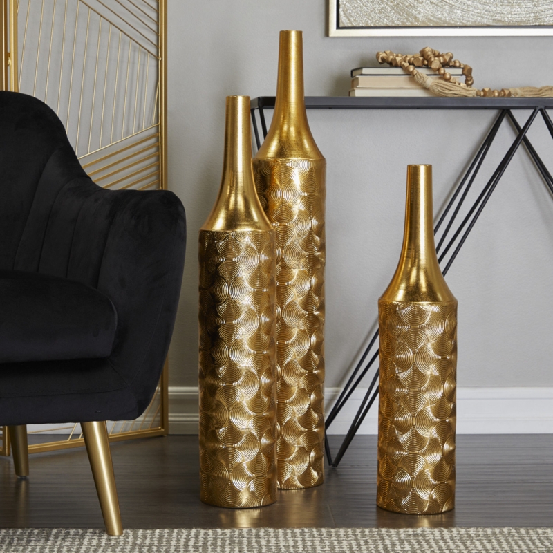 Metal Floor Vase