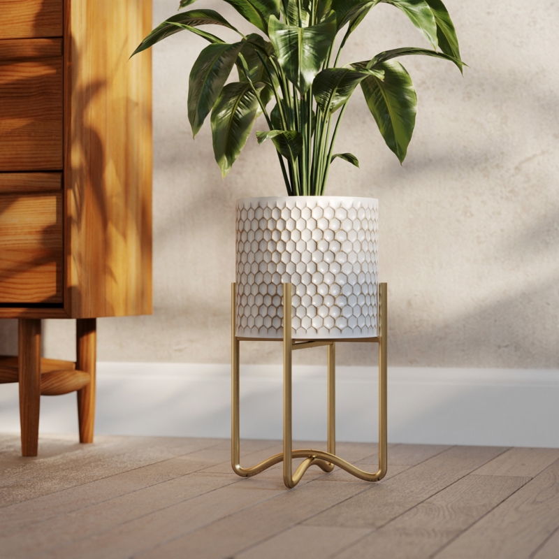 Metal Pot Planter