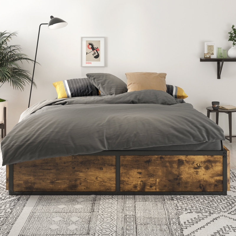 Milliken Storage Platform Bed With 4 drawers No Headboard