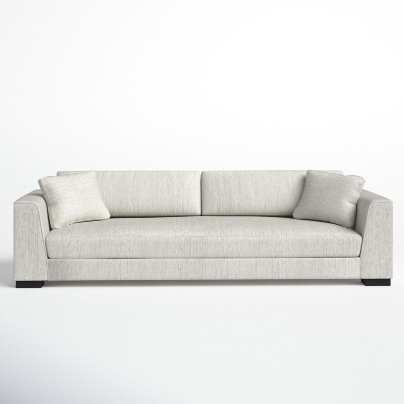 Mindi 99" Modern Upholstered Fabric Sofa