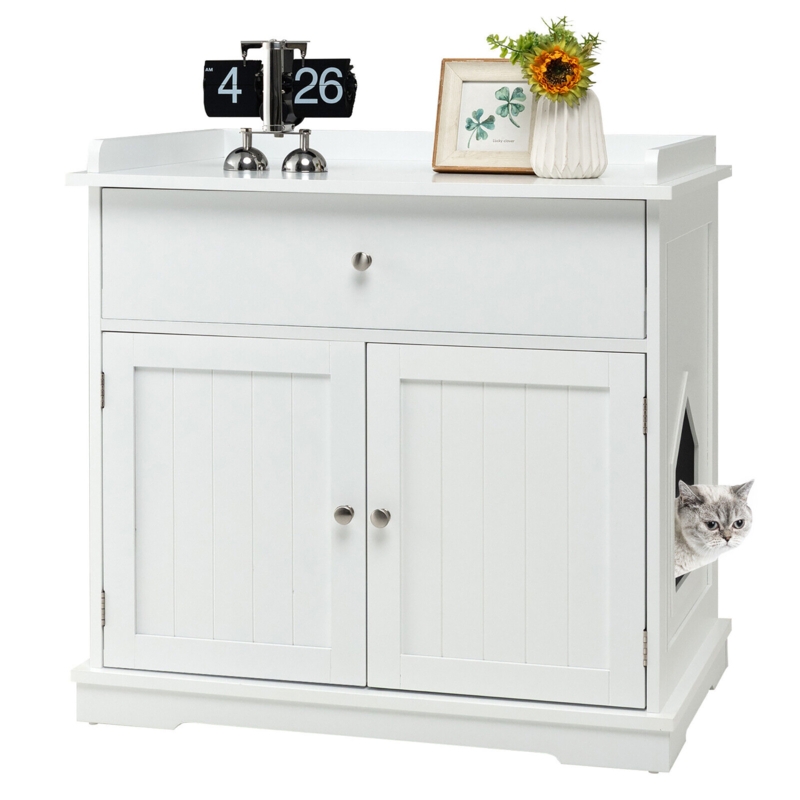 Minehead Cat Litter Box Enclosure Cabinet
