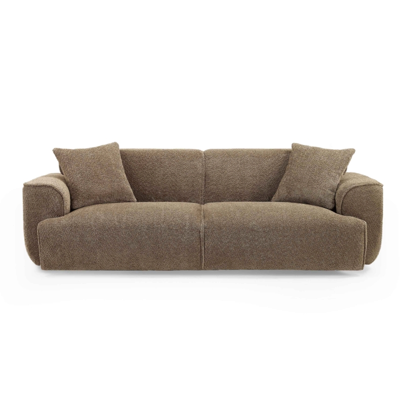 Minimore Modern Style Sofa 91" Round Arm Sofa