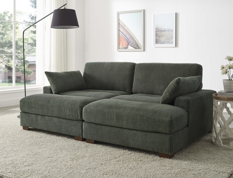 Green Sectional Sofa With Chaise