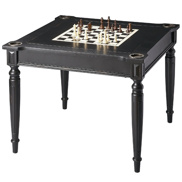 Moskowitz Laurel Foundry Modern Farmhouse Handmade 36'' L Solid + Manufactured Wood Game Set