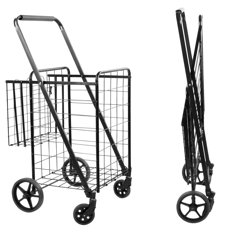 Mount-It! Rolling Utility Shopping Cart for Groceries and Other Supplies