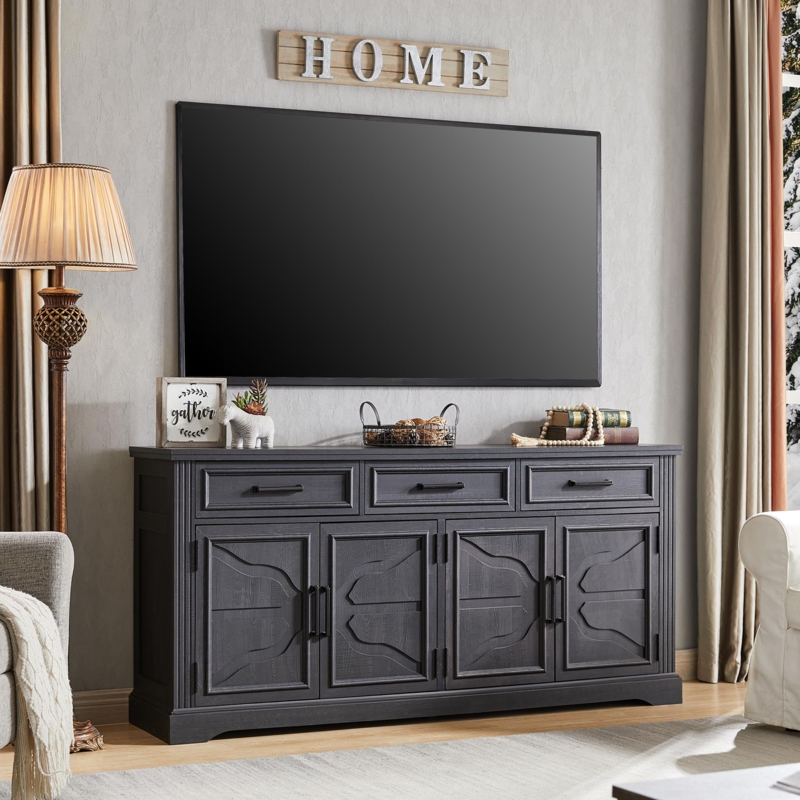 Nayda 66" Wide 3 Drawer Sideboard