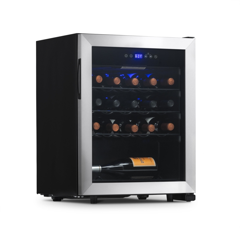 Newair Single Zone Freestanding Wine Cooler, Stainless Steel