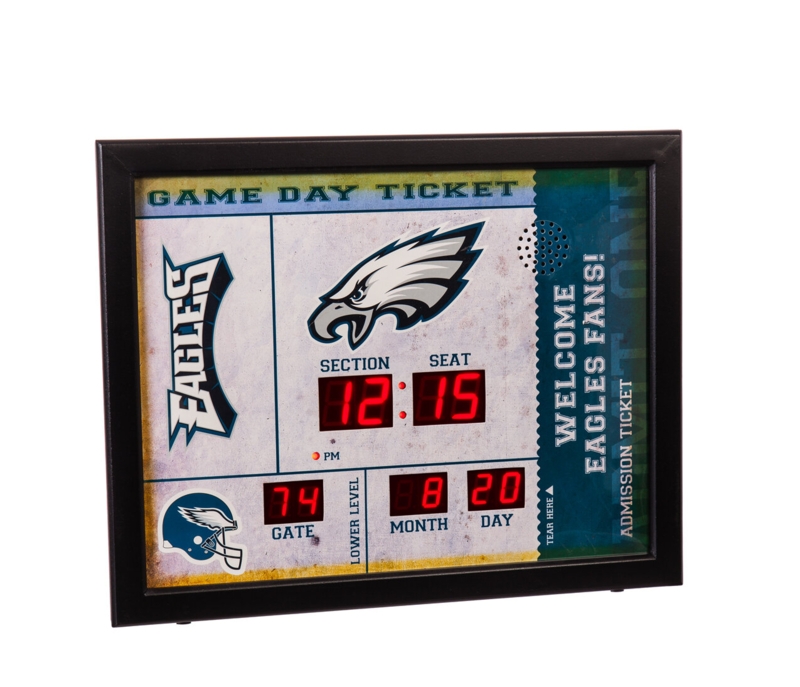 NFL Team Metal Wall Clock