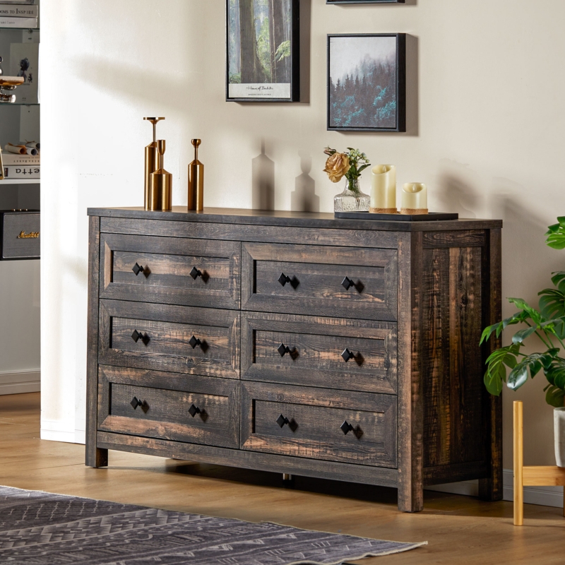 Nieto Unfinished 6 - Drawer Dresser | Foter Nieto Unfinished 6 - Drawer Dresser | Foter