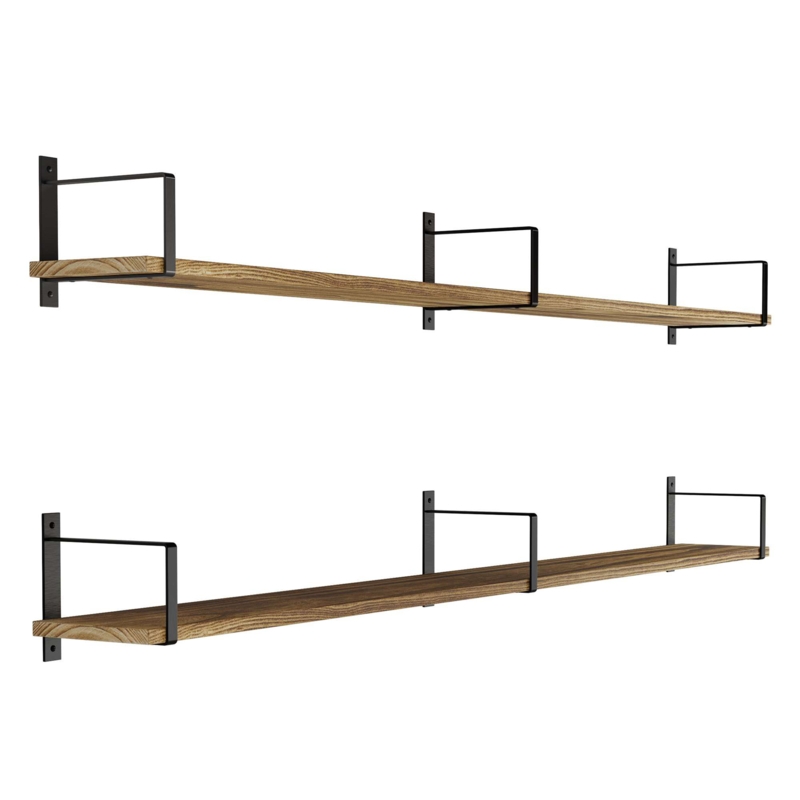 Nocatee 2 Piece Paulownia Floating Shelf