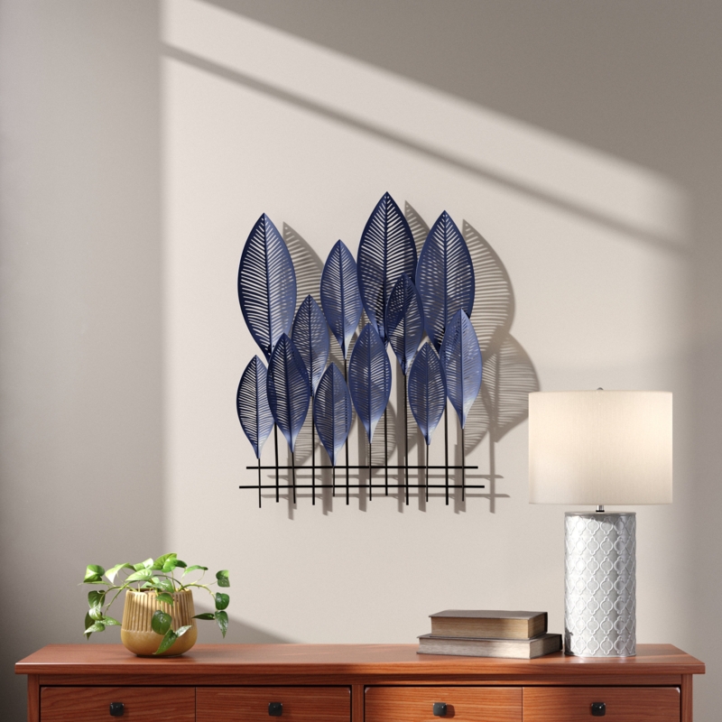 Nola Traditional Plants u0026 Flowers Wall Decor on Metal