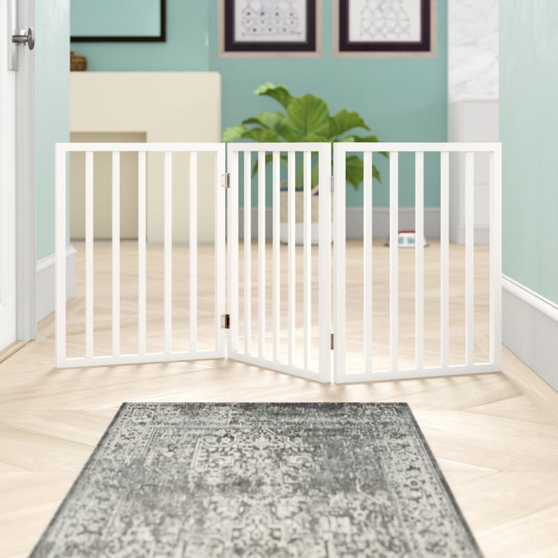 Ollis Wood Free Standing Pet Gate
