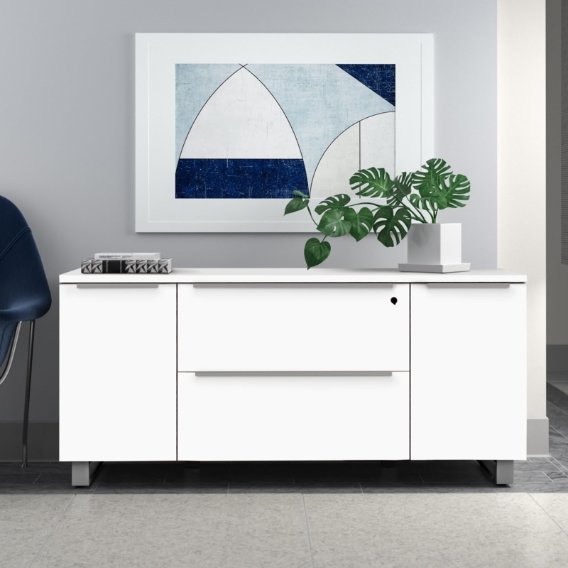 Ose 63'' Wide 2 -Drawer File Cabinet