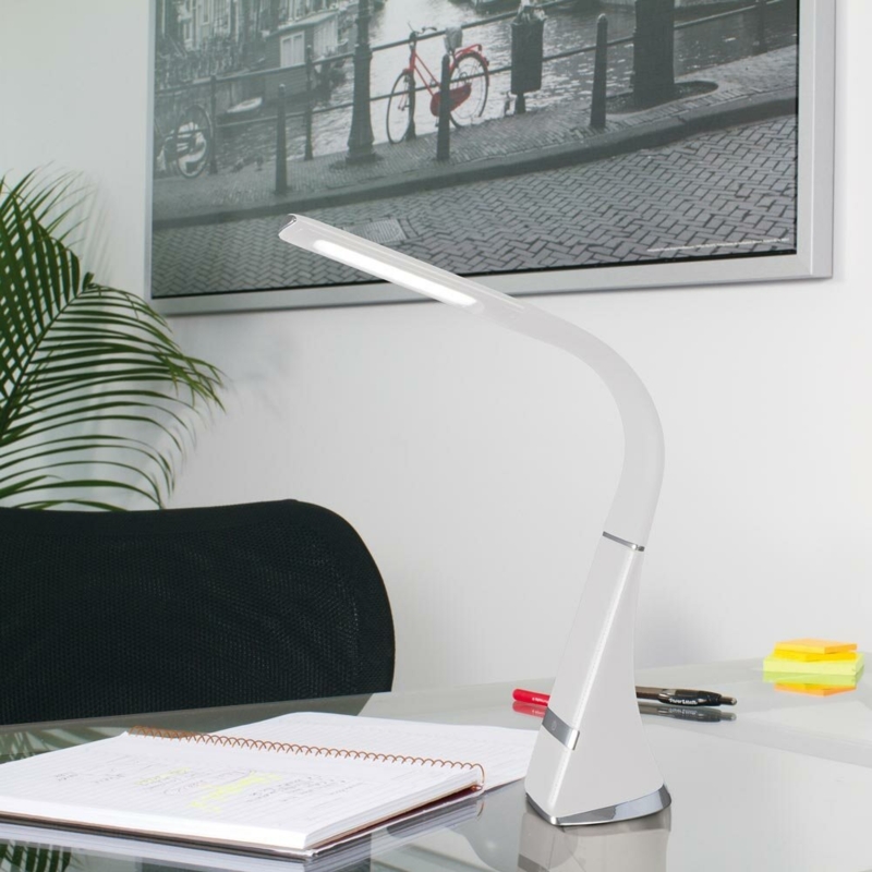 OttLite Wellness Recharge LED Desk LampPortable, Dimmable & Flexible Gooseneck, Rechargeable Battery
