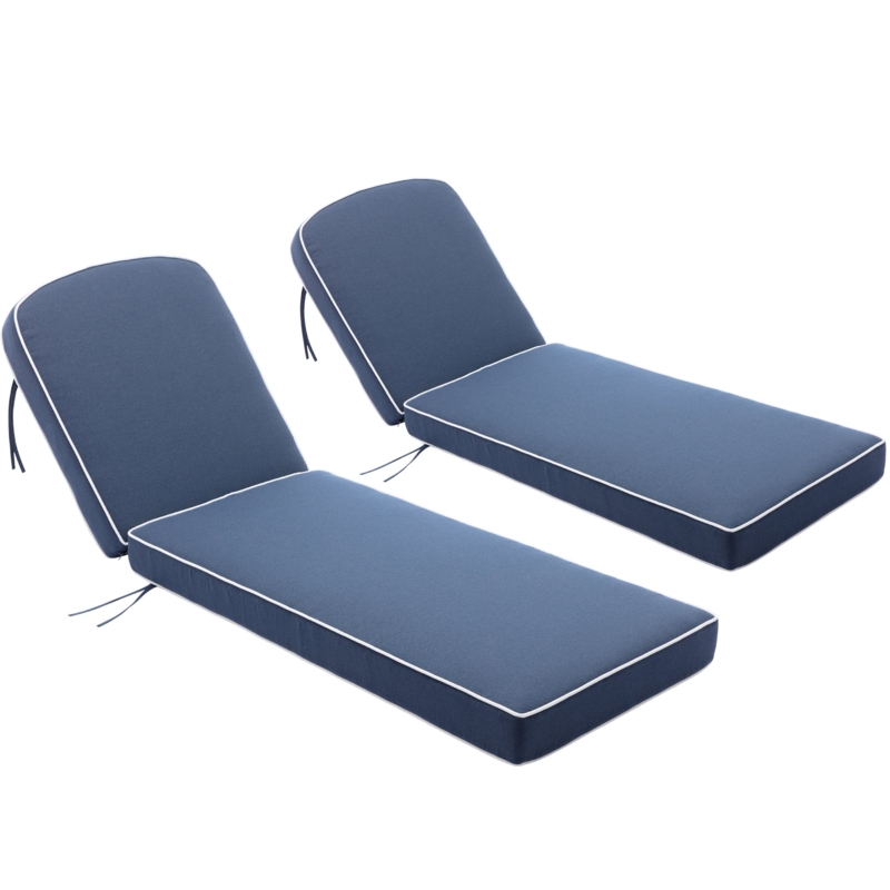 Outdoor Extra Thick Polyester Seat/Back Cushion 23'' W x 75'' D with Thickness of 5"