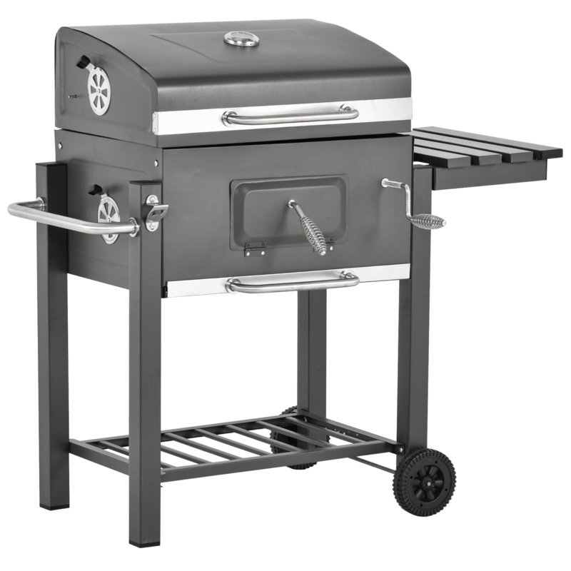 Outsunny 45.25'' W Barrel Charcoal Grill