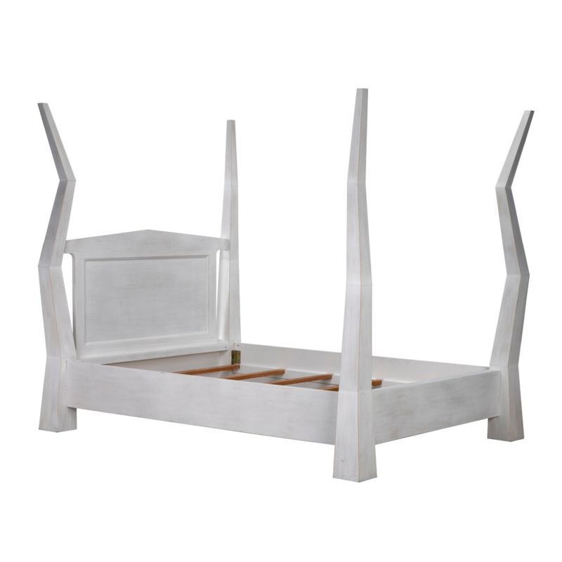 Patras Solid Wood Four Poster Bed