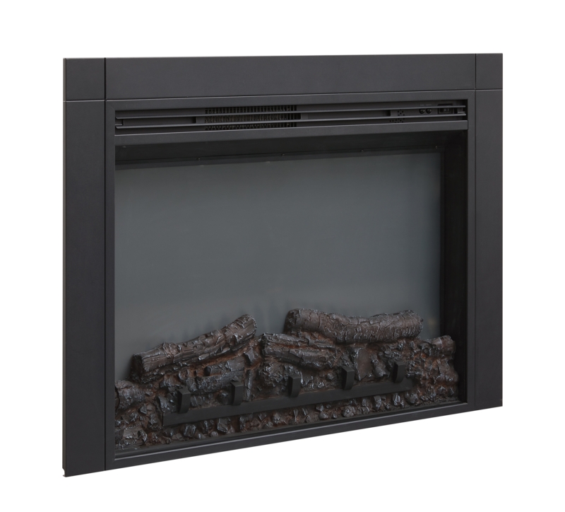 Perlo 36" W Electric Fireplace Insert with Adjustable Flames, Fire Cracking Sound  Remote Control