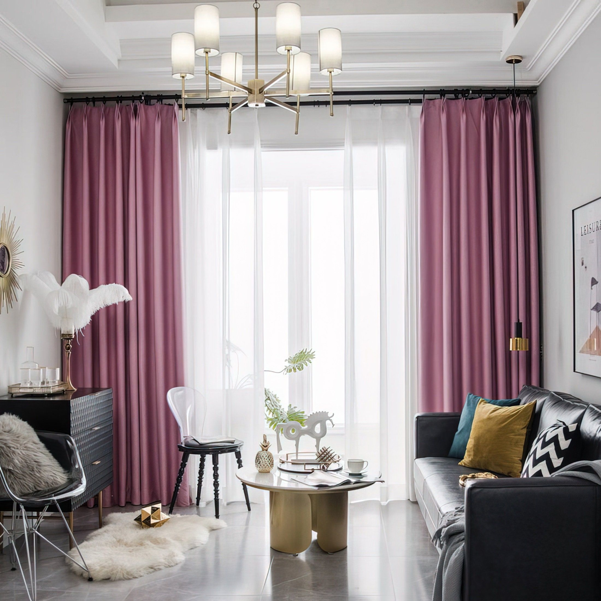 Pink Blackout Curtains, Living Room and Bedroom Dcor, Kids Room Blackout Curtains, Nursery Decor, Hosewarming Gift, Home Dcor