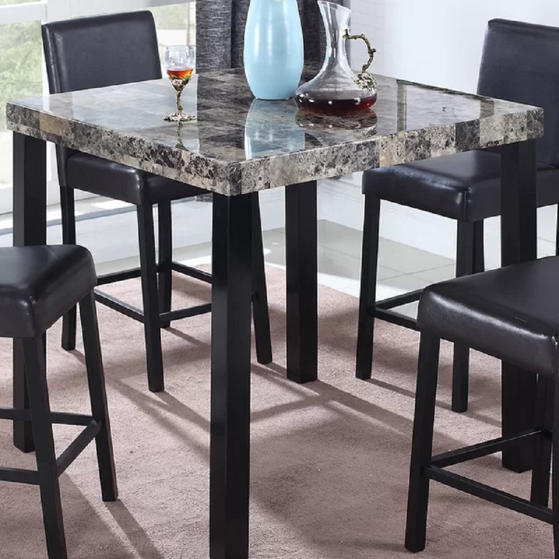 Pinkfringe Faux Marble Top Dining Table
