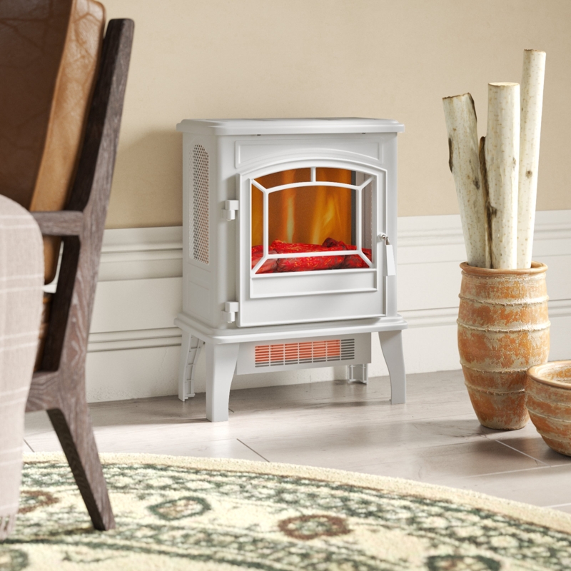 Plessis 17.5'' W Electric Fireplace