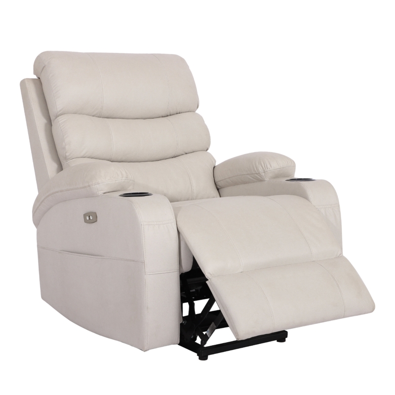 Power Lift Massage Chair with Waist Heating, Reclining Chair with USB, Side Pocket u0026 Cup Holder