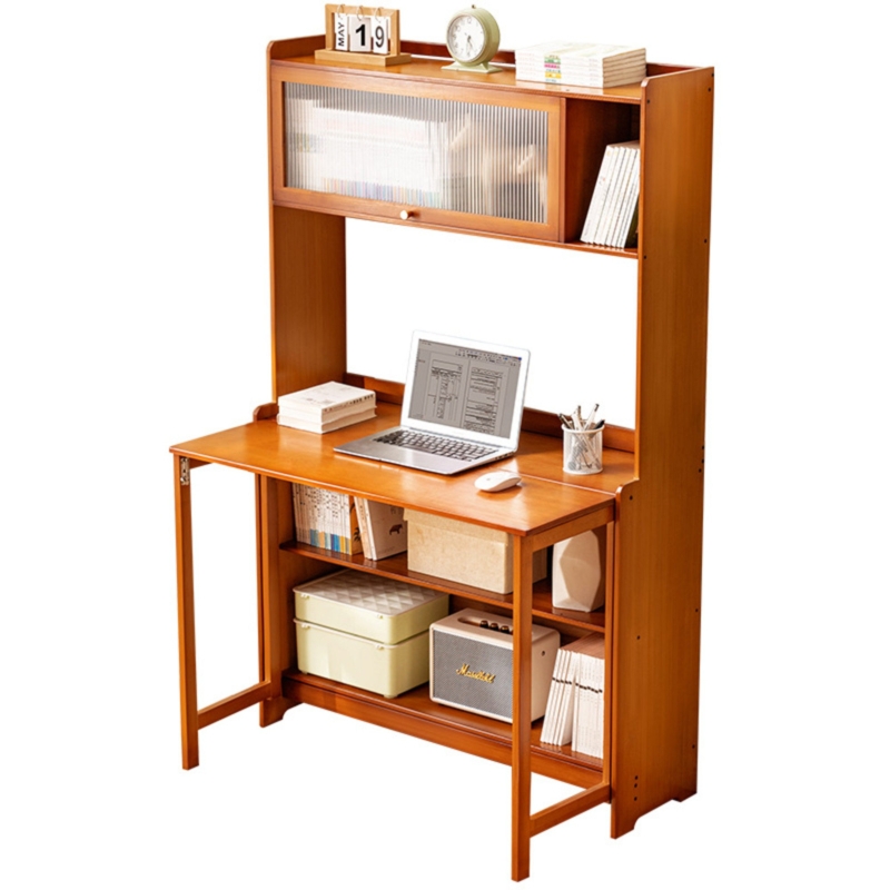 Rasheena Writing Desk with Hutch Bookshelves for Home Office