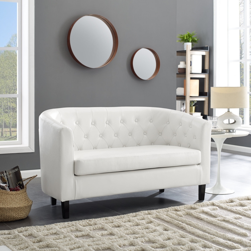 Rastus 48'' Faux Leather Loveseat