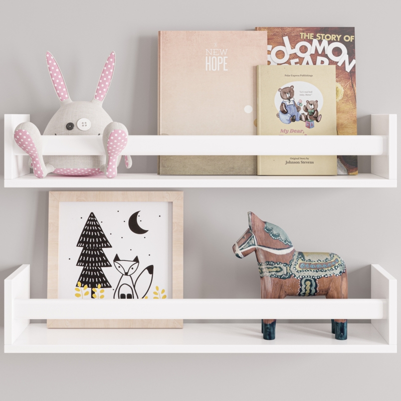 Rigga 2 Piece Floating Shelf with Towel Bar