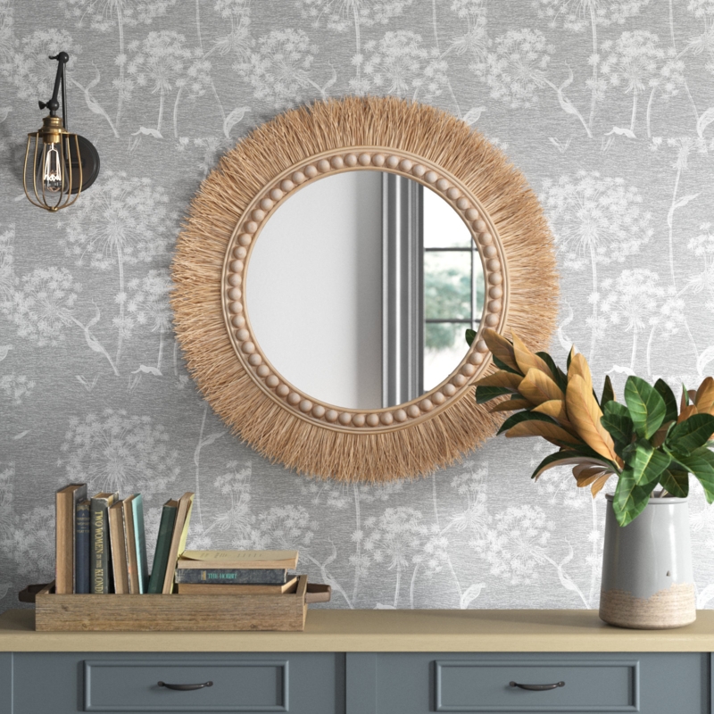 Rina Jennah Rattan Wall Mirror
