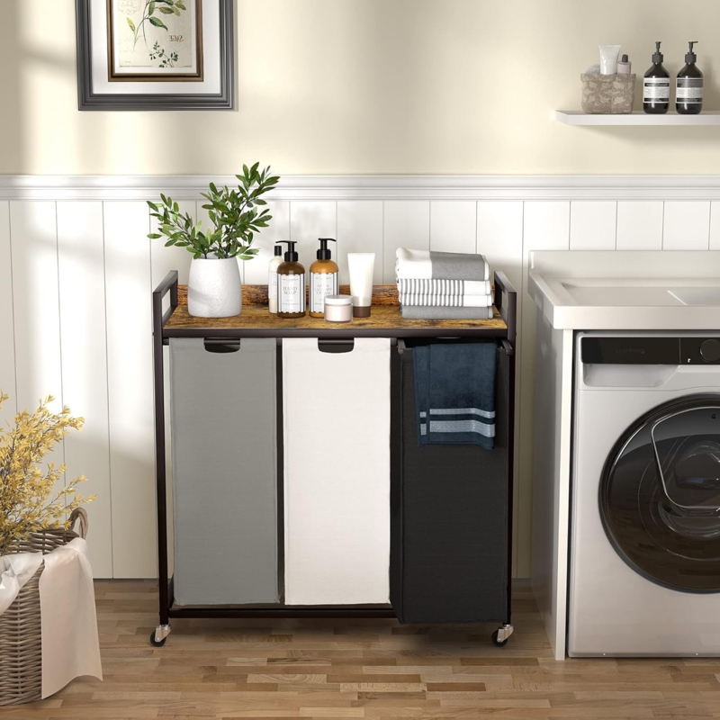 Rolling Laundry Center with Handles
