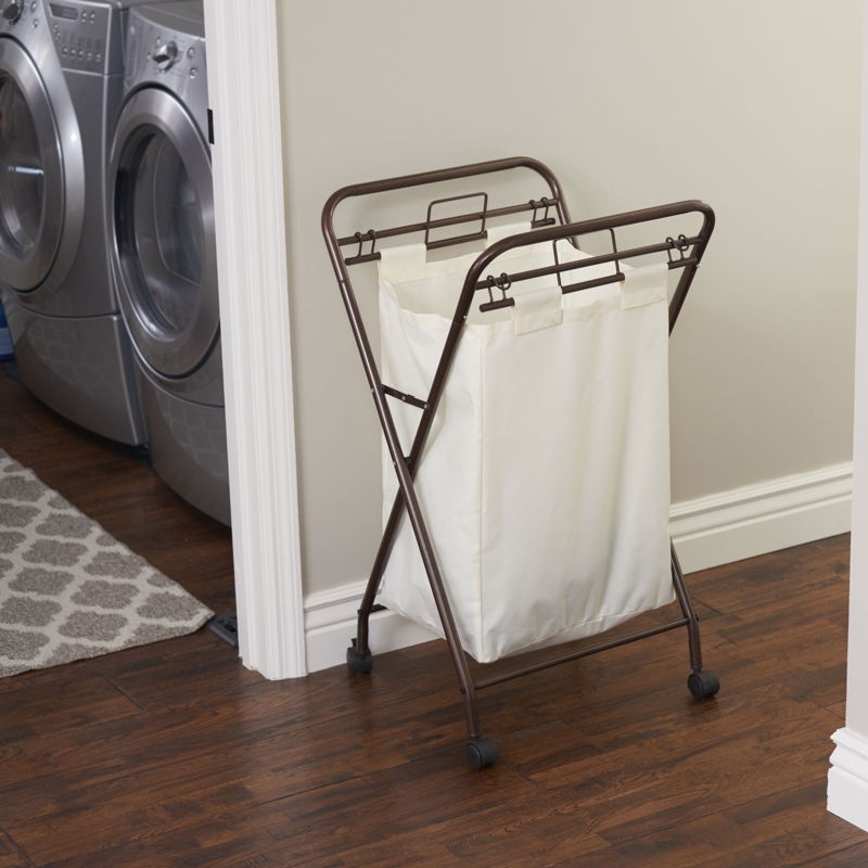 Rolling Laundry Hamper with Handles