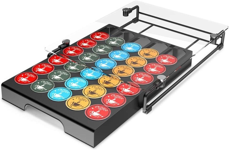 Ron Trading Glass 35 Pod Coffee Pod Storage