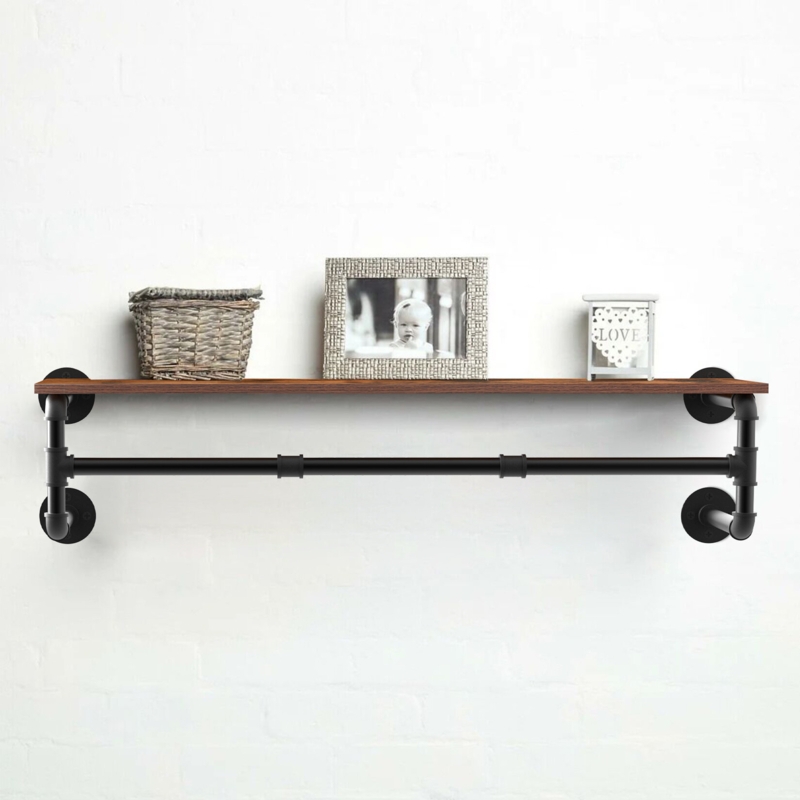 Rookwood 39.3'' Metal Wall Mounted Clothes Rack