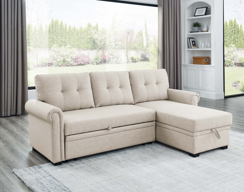 Rossignol 86'' Upholstered Sleeper Sofa