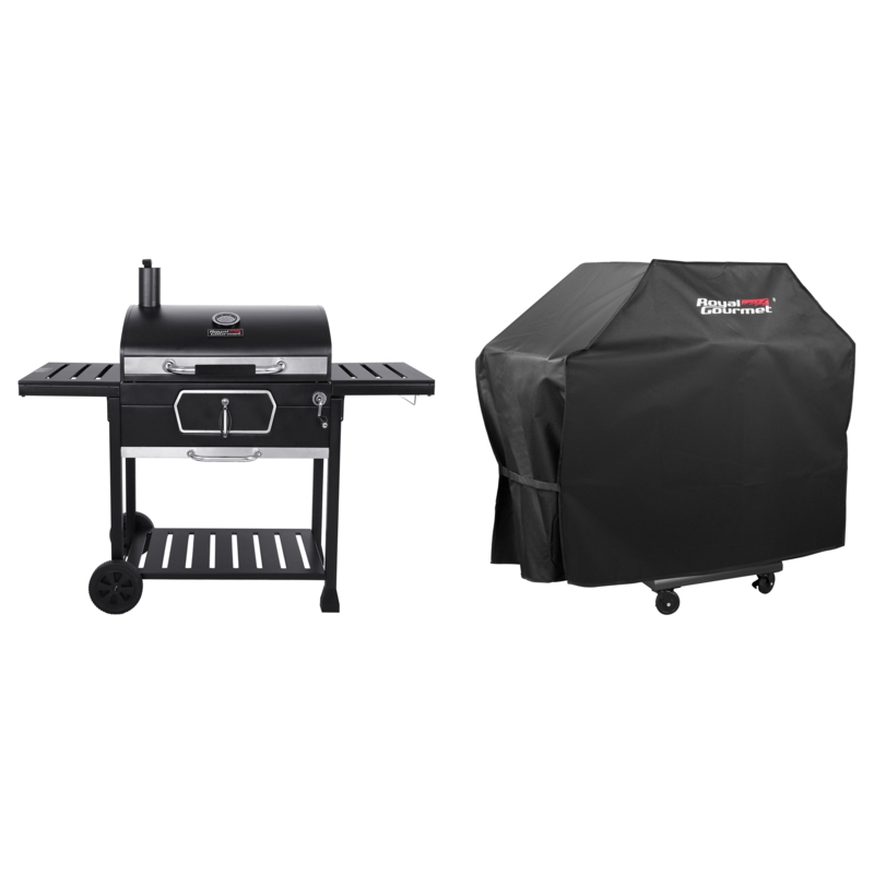 Royal Gourmet 30" Built-in Barrel Charcoal Grill 2 Piece Set