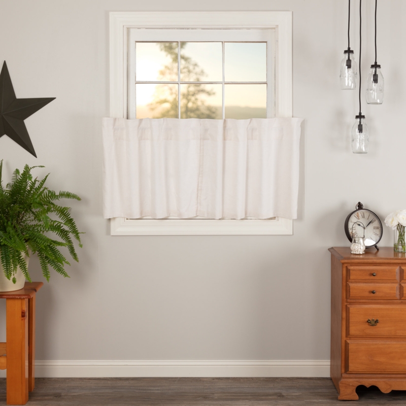 RuckeR Cotton Blend Tailored 72'' W Cafe Curtain