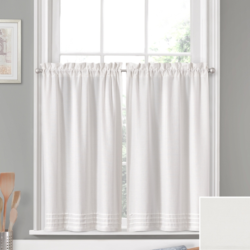 Rufina Cotton Blend Tailored 26'' W Cafe Curtain