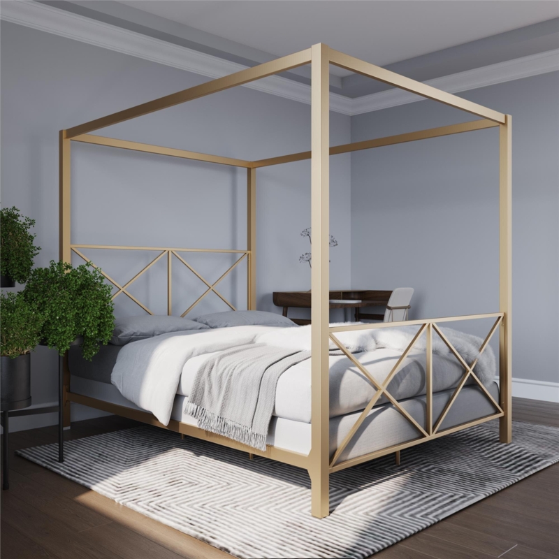 Saarah Metal Canopy Bed