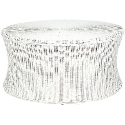 SAFAVIEH Ruxton White Accent Ottoman