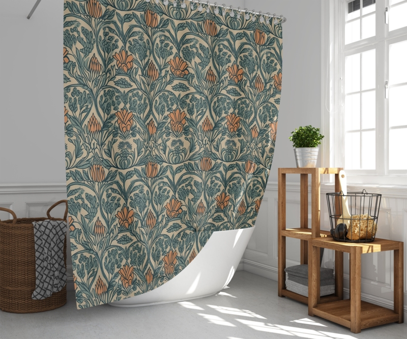 Sahale Floral Shower Curtain