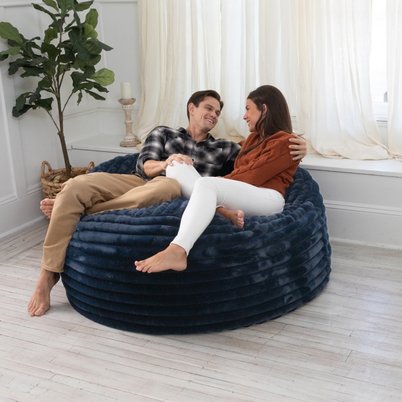 Saxx 5 Foot Large Bean Bag w/ Removable Cover, Mondo Fur