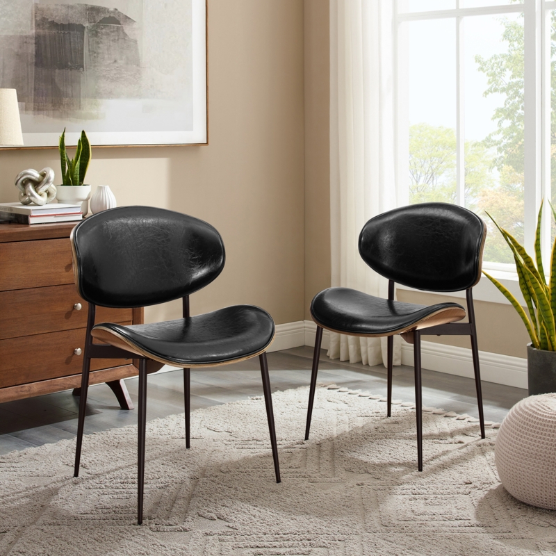 Schrader Faux Leather Upholstered Side Chair