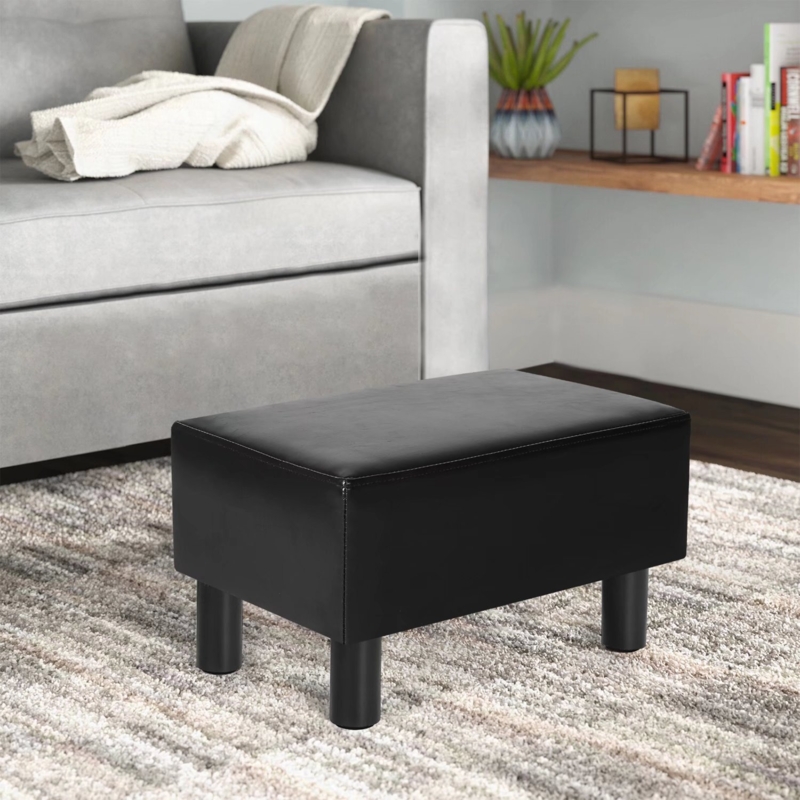Sciacca Faux Leather Ottoman