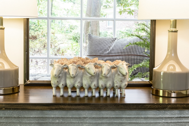 Scoria Resin Sheep Planter