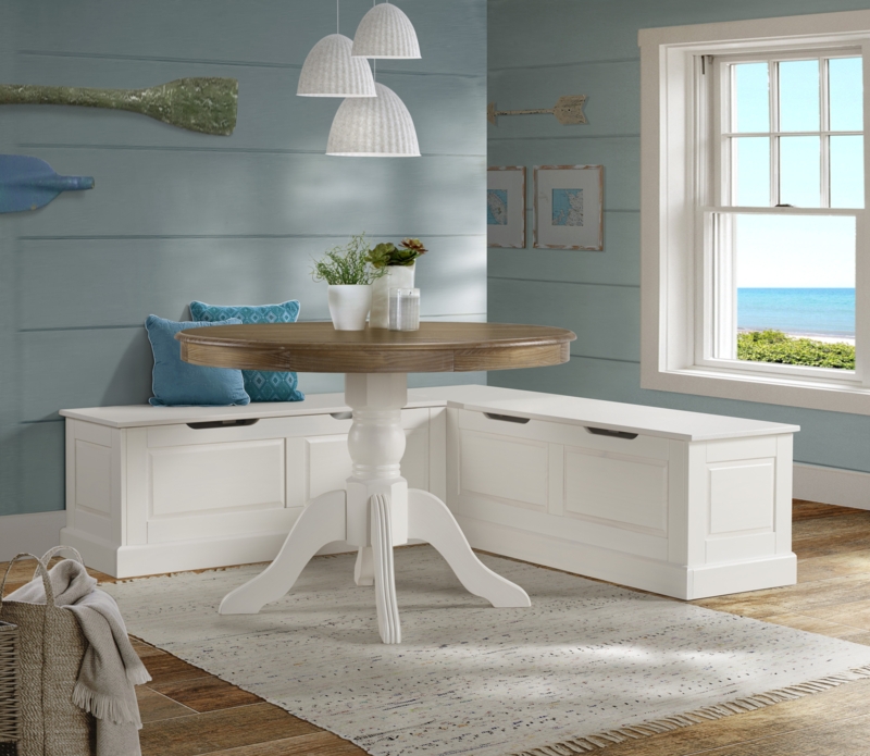 Selby 4 - Piece Solid Wood Pedestal Dining Set